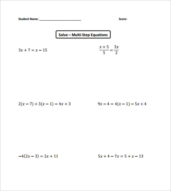 college algebra worksheet
