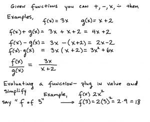 college algebra worksheet function operations
