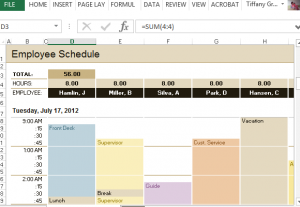 college class schedule template employee schedule tracker template for your business x