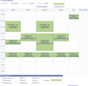 college class schedule template printable weekly class schedule