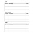 college class schedule template student academic planner semesterbased worksheet