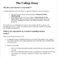 college essay format template college graduate essay sample