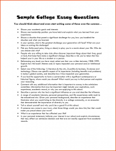 college essay template examples of college essays