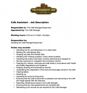 college graduate resume template cafe assistant job description