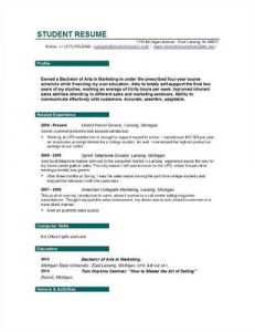 college graduate resume template resume for college students still in school