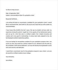 college recommendation letter sample college recommendation letter format
