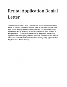 college rejection letter l rental application denial letter