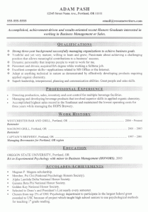 college resume format college resume example