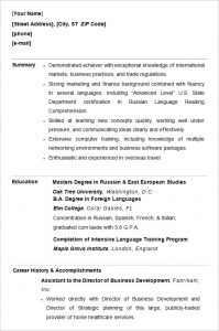 college resume format college student professional resume template