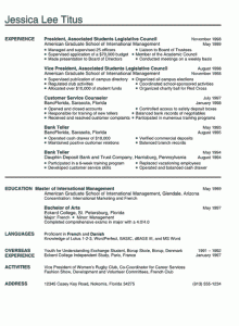 college resume format resume example student