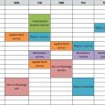 college schedule templates idealschedule