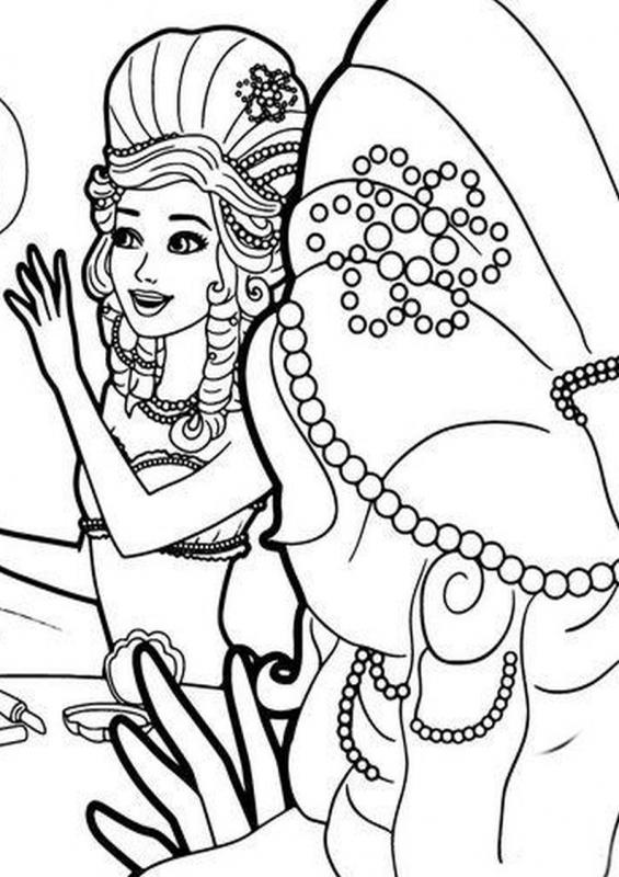 coloring pages barbie