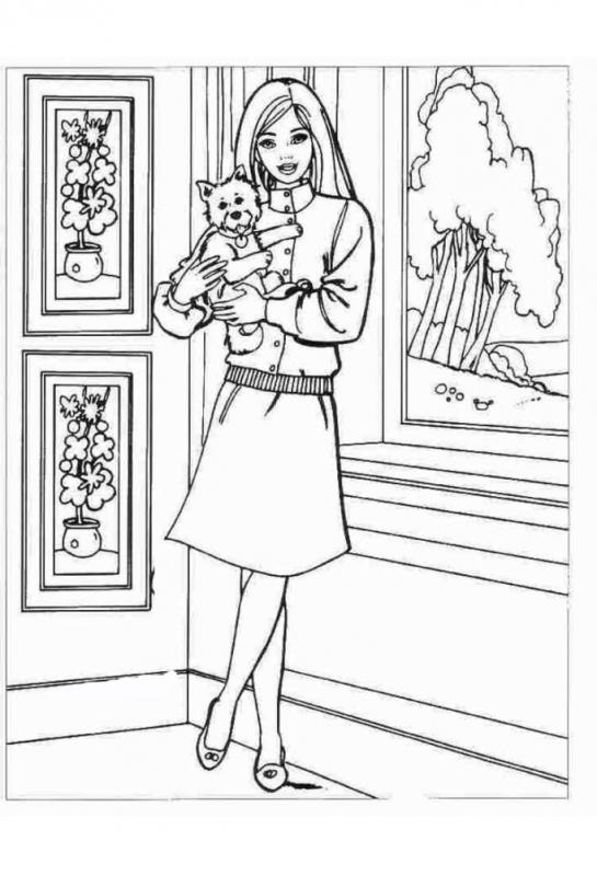 coloring pages of barbie