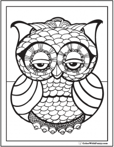 coloring pages pdf coloring pages geometric designs owl