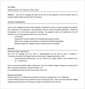 combination resume template combination resume template word free download