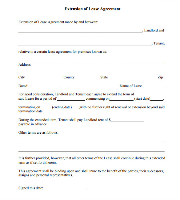 commercial lease agreement template word
