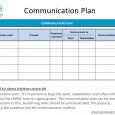 communication plan example slide