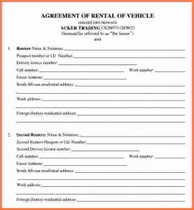 complaints forms templates car rental agreement car lease agreement form