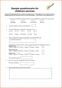 complaints letter samples sample questionnaire