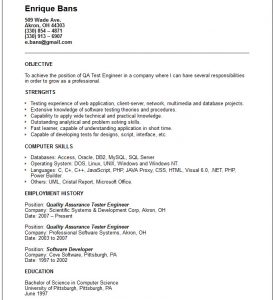computer engineer resumes qa test engineer resume example