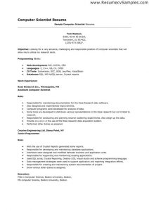 computer science internship resume resume format computer science throughout computer science sample resume