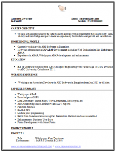computer science resume template computer science resume sample ()