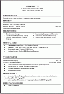 computer science resume template resume computerscience
