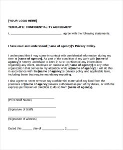 confidentiality agreement template non disclosure agreement template qqswqgr