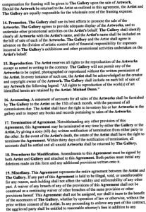 consignment contract template exhibit c typical artistgallery consignment agreement