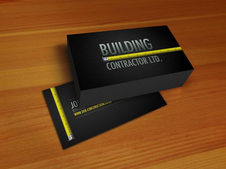 construction business card