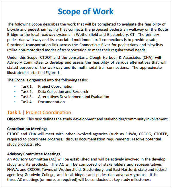 construction scope of work