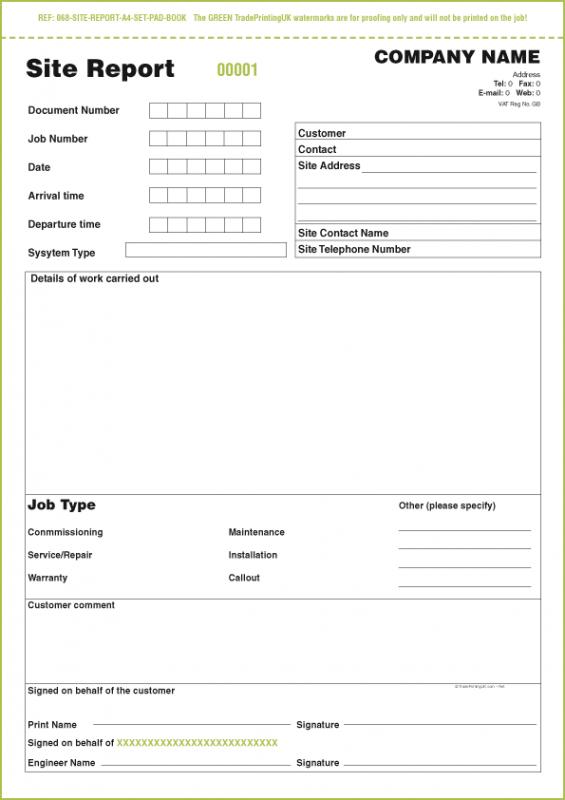 construction work order template