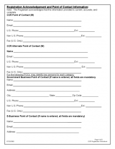 contractor bid template central contractor registration form