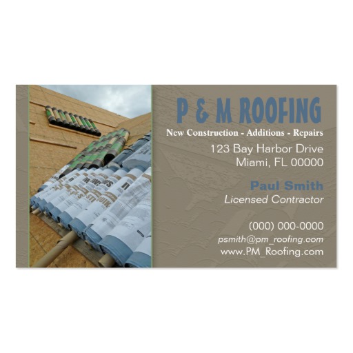 contractor business cards