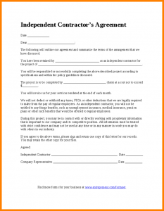 contractor proposal template independent contractor contract template independent contractor contract template independent contractor s agreement