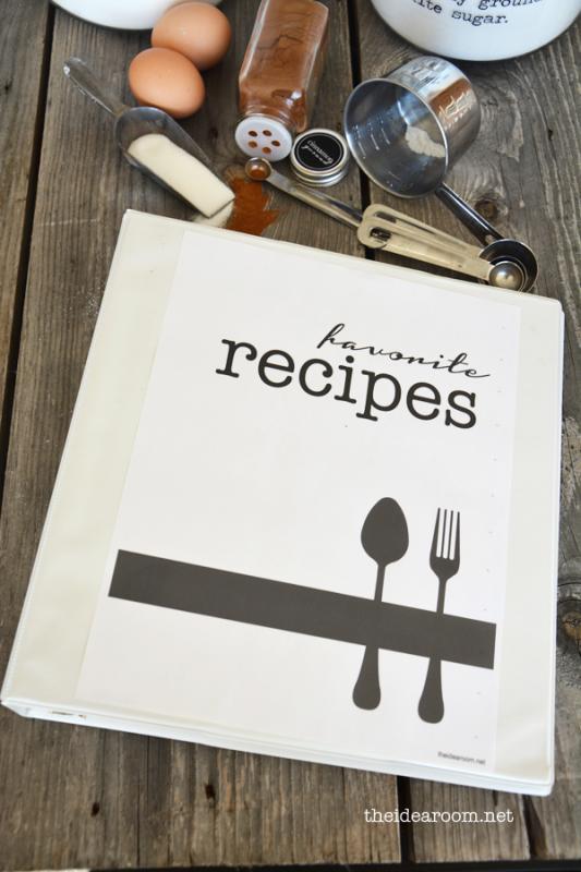 cookbook template free
