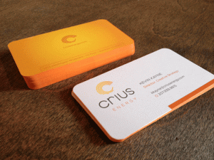 cool business card cool orange