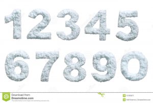 cool fonts download snow styled numbers
