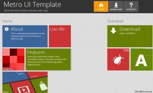 cool website templates metro ui template by thomas