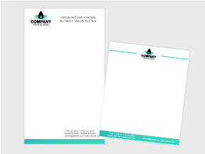 corporate identity package design notepad design