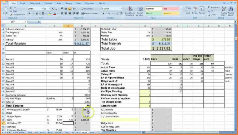 Cost Estimate Template | Template Business