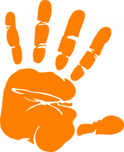 counseling intake form orange hand print volunteer