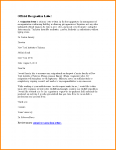 cover letter format template resignation letter effective today sample