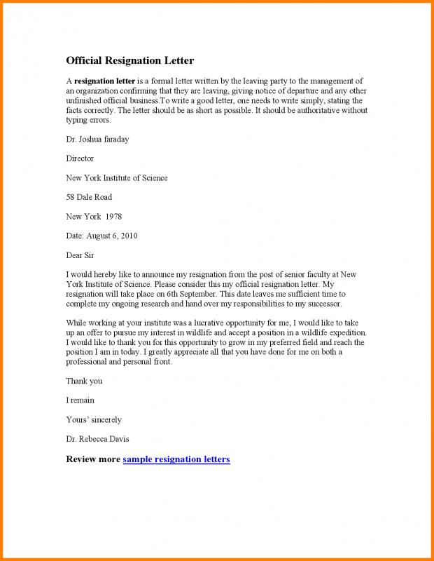 cover letter format template