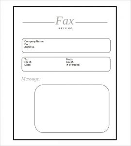 cover sheet format resume cover sheet in word format download