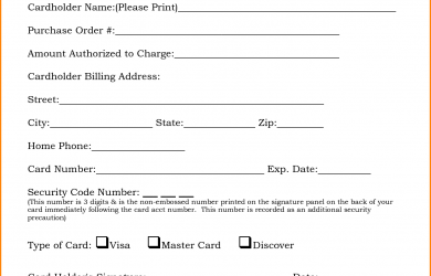credit card authorization form template credit card authorization form template 2618827