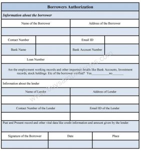 credit card authorization form template word borrowers authorization form