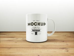 credit card design template coffee mug free mockup