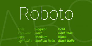 cursive font download roboto font big