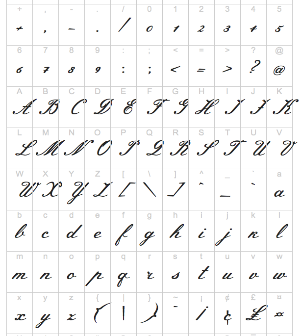 cursive writing fonts